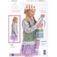 Lace Trim Jacket and Doll in Patons Smoothie DK (3861)