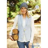 ladies waistcoat in stylecraft life super chunky 9129