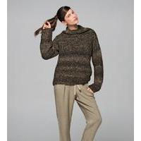 Large High Neck Sweater in Bergere de France Blizzard (702.71)