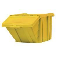 Large Recycle Storage Bin with Opening Lid Yellow SLI369047