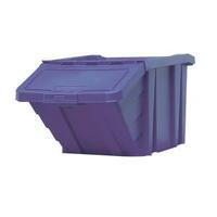 Large Recycle Storage Bin with Opening Lid Blue SLI369044