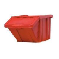 Large Recycle Storage Bin with Opening Lid Red SLI369045
