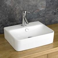 Latina 43.9cm x 35.7cm Countertop Rectangular Bathroom Sink