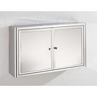 Large 80cm Wide by 50cm Tall Nancy Mirror Double Door Bathroom Cabinet