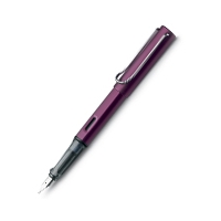 Lamy Safari Al Star Black and Purple Fountain Pen