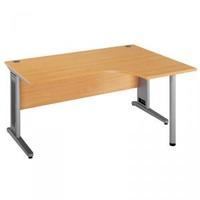 Largo 1800 RH Ergonomic Desk Beech