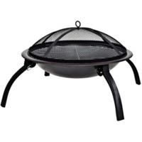 la hacienda 58106 firebowl barbecue with folding legs and carry bag