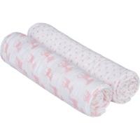 lassig swaddle burp lela xl pink