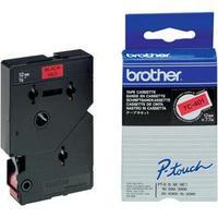 Labelling tape Brother TC-401 Tape colour: Red Font colour:Black 12 mm 7.7 m