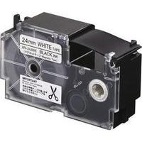 Labelling tape (magnetic) Casio XR-24JWE Tape colour: White Font colour:Black 24 mm 1.5 m