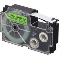 Labelling tape (fluorescent) Casio XR-12FGN Tape colour: Green (fluorescent) Font colour:Black 12 mm 5.5 m