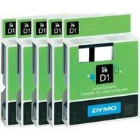 Labelling tape 5-piece set DYMO Tape colour: White Font colour:Black 12 mm 7 m