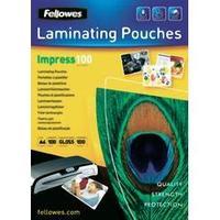 laminate sheet fellowes din a4 100 micron glossy 100 pcs