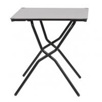 Lafuma Foldable Table Anytime PM Small, Stone/Black, 68 x 64 cm