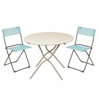 Lafuma Anytime Table And Chair Offer, One Size, Arctic and Sand