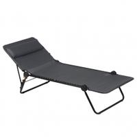 lafuma sunside plus sunbed obsidian obsidian one size