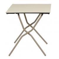 Lafuma Foldable Table Anytime PM Small, Papyrus/Sand, 68 x 64 cm