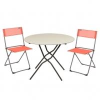 Lafuma Anytime Table And Chair Offer, One Size, Potiron and Brown