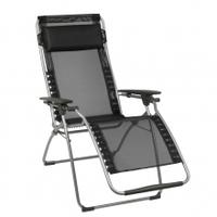 Lafuma Recliner Futura Clip Design Relaxer Black, Black, Single