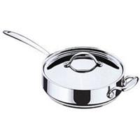 Lagostina Accademia Saute Pan with Lid (long handle) 26 cm