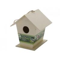 large 17x15cm natural wood hanginghook bird house