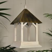 Large Handmade Wooden Hanging Bouley Bird Table