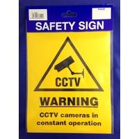 Large Cctv Warning Safety Sign