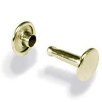 Large Brass Plated 100 Pack Of Double Cap Rivets