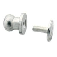 Large Nickel Screwback Button Stud