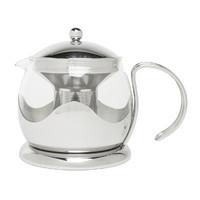 la cafetiere glass stainless steel 4 cup teapot
