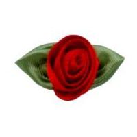 Large Ribbon Roses Red