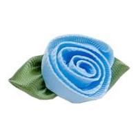 Large Ribbon Roses Light Blue