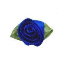 Large Ribbon Roses Royal Blue