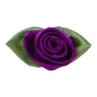 Large Ribbon Roses Purple