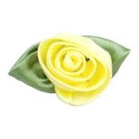 Large Ribbon Roses Baby Maize