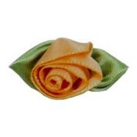 Large Ribbon Roses Old Gold