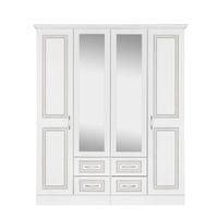 laysan white mirror wardrobe