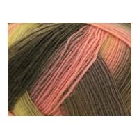 Lang Yarns Jawoll Magic Degrade Sock Knitting Yarn Brown/Lime/Peach
