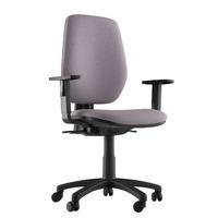 Layla Fabric Task Chair Grey 1D Adjustable Arms