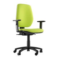 Layla Fabric Chrome Base Task Chair Light Green 2D Adjustable Arms