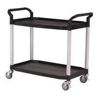 LARGE 2 SHELF SERVICE CART , OPEN SIDED CART