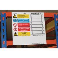 LANDSCAPE SHELVING WEIGHT LOAD NOTICE 215X220MM