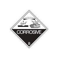 LABEL ROLL CORROSIVE 15M ROLL 100 X 100