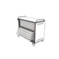 LAPSTORE SECURE CHARGE TROLLEY FOR UP TO 20 LARGE SIZE LAPTOPS - LIGHT GREY/BLACK