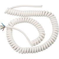 LappKabel 73222363 H05VV-F PVC Spiral Cable 3 x 0.75mm White 1.5m ...