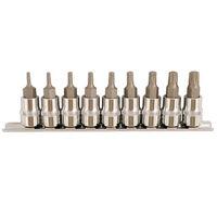 laser laser 5213 9 piece 38 drive torx plus bit set