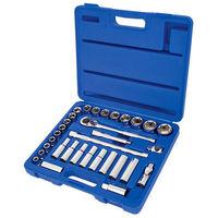 laser laser 3284 32 piece 12 drive socket set