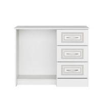 Laysan White 3 Drawer Dressing Table (H)740mm (W)950mm