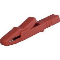 Lab Alligator Clip, Red, Screw / plug-connection, 60V 25A, SKS Hirschmann AK 2 S 932146101