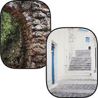 Lastolite Urban Collapsible Reversible Background 1.5x2.1m - Stone Archway/Grecian Steps